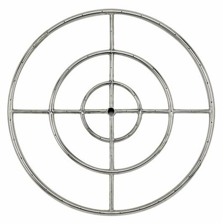 PUESTA EN ESCENA 30 in. Triple-Ring Stainless Steel Burner with A 0.75 in. Inlet 1702410